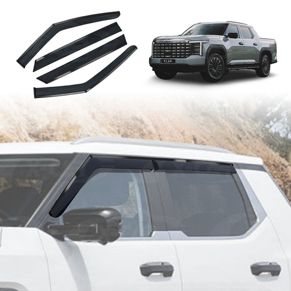 X-CAR weathershields installed on MG MGU9 car windows.
