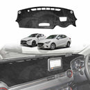 Dash Mat for Mazda 2 DJ/DL Series Hatch & Sedan With HUD 2014-Onwards Non-Slip Microfiber Pad Cover-1