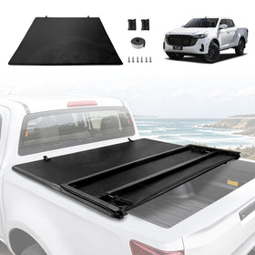 Soft Tonneau Cover for Mazda BT-50 BT50 Dual Cab TF Series 2020-Onwards Tri-Fold Ute Tub Bed