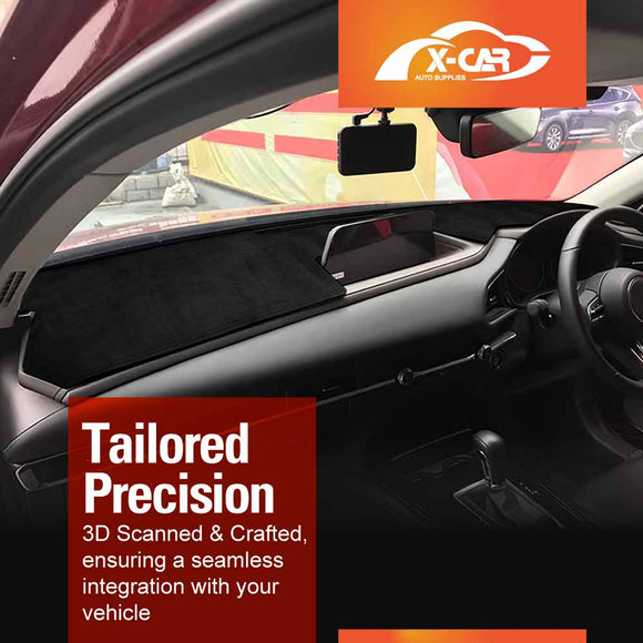 Dash Mat for Mazda CX30 CX-30 With HUD 2019-Onwards Non-Slip Microfiber Pad Cover