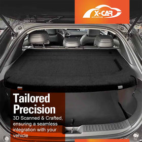 X-CAR tailored precision cargo cover, custom-fit trunk privacy cover designed for perfect vehicle fit