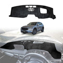 A black dash mat designed for a Mazda CX-5 CX5 2017-2022 model years is displayed, along with an image of the vehicle it fits.