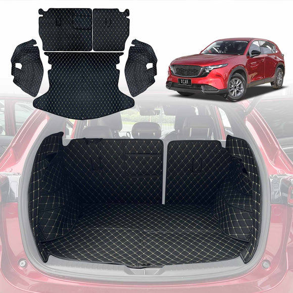 Premium Boot Liner Back Seats Protector for Mazda CX5 CX-5 2017-2026 PU Leather