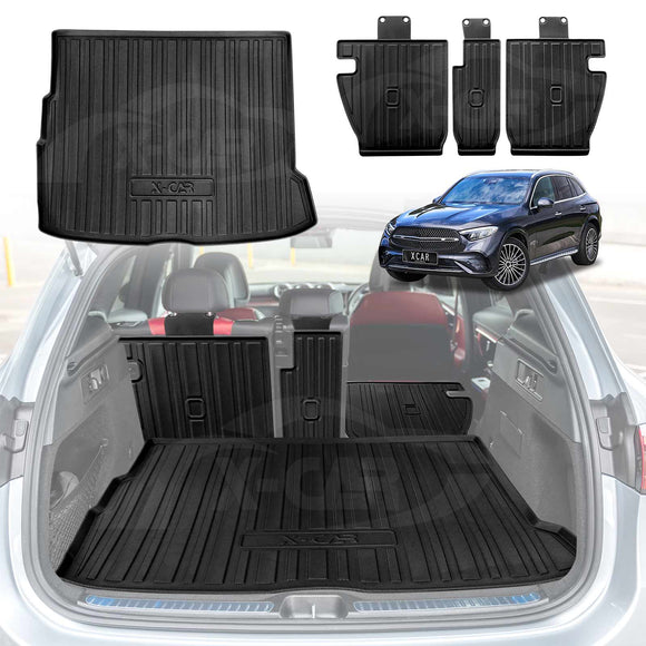 Boot Liner / Back Seat Protector for Mercedes-Benz GLC Class X254 2022-Onwards Cargo Trunk Mat Luggage Tray
