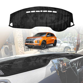 Black dashboard cover mat for Mitsubishi ASX, anti-glare dash mat custom fit interior accessory