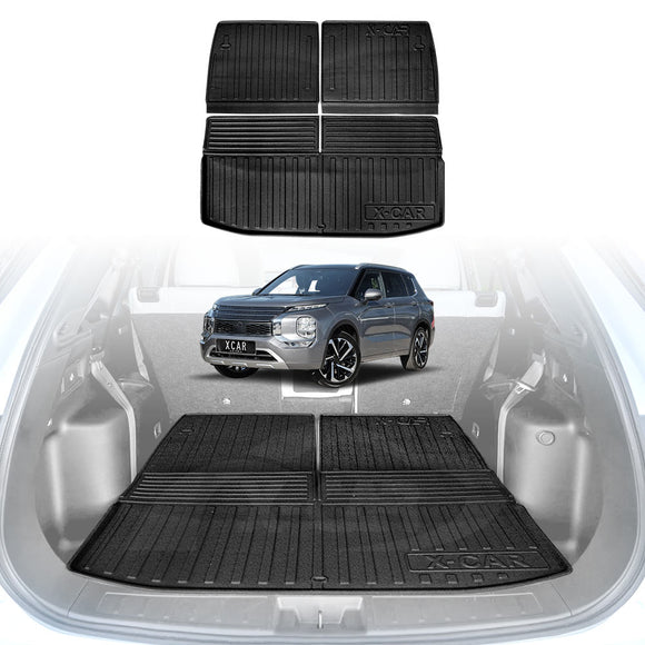 Boot Liner for Mitsubishi Outlander PHEV 7-Seater 2021-Onwards Trunk Cargo Mat Luggage Tray