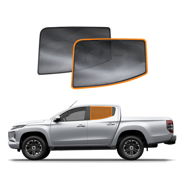 Window Sun Shades for Mitsubishi Triton MQ MR Double Cab 2015-2024