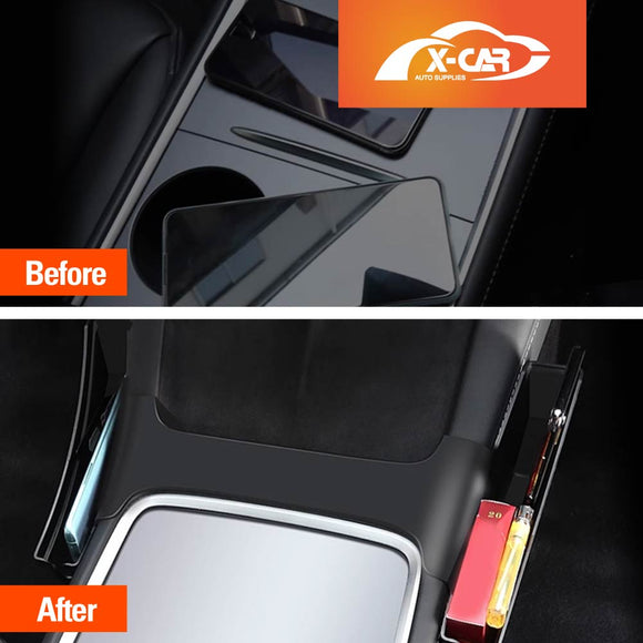 Center Console Side Tray Storage Box for Tesla Model 3 2017-2023 and Model Y 2021-2025