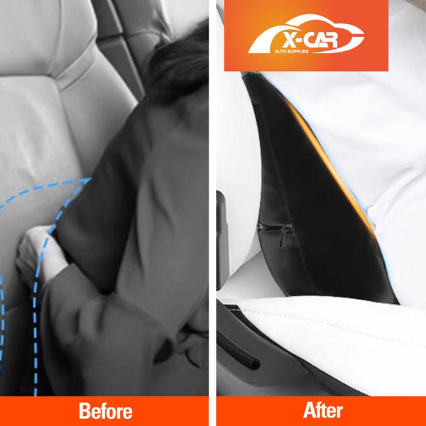 Black Headrest/Waist Pillow for Tesla Model 3/Y Seat Neck/Back Support Cushion Accessories