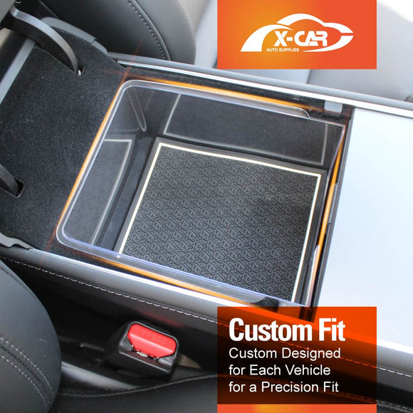 Premium Centre Console Organiser Tray for Tesla Model 3/Y Armrest Storage Box Cubby Drawer Container