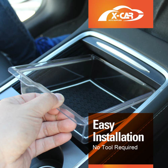 Premium Centre Console Organiser Tray for Tesla Model 3/Y Armrest Storage Box Cubby Drawer Container