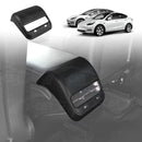 Tesla Model Y / Model 3 Armrest Pad & Rear AC Vent Covers Matte Carbon Fiber Style-1