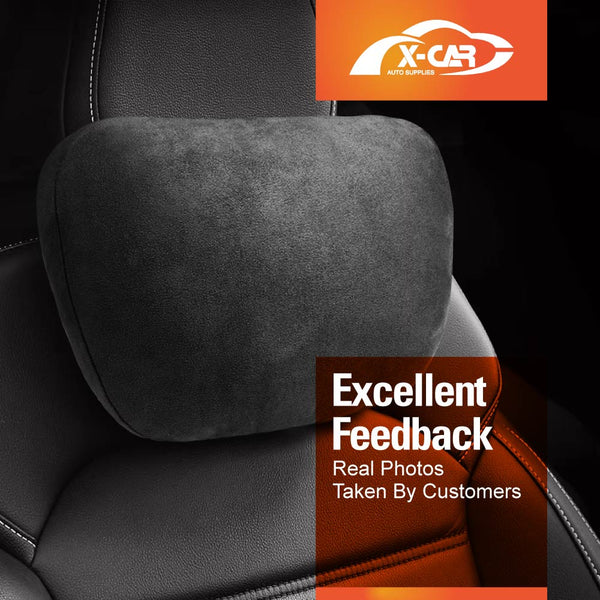 Black Headrest/Waist Pillow for Tesla Model 3/Y Seat Neck/Back Support Cushion Accessories