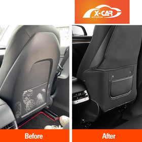 Tesla Model Y Juniper 2Pcs Seat Back Kick Mats 2025-Onwards - 0
