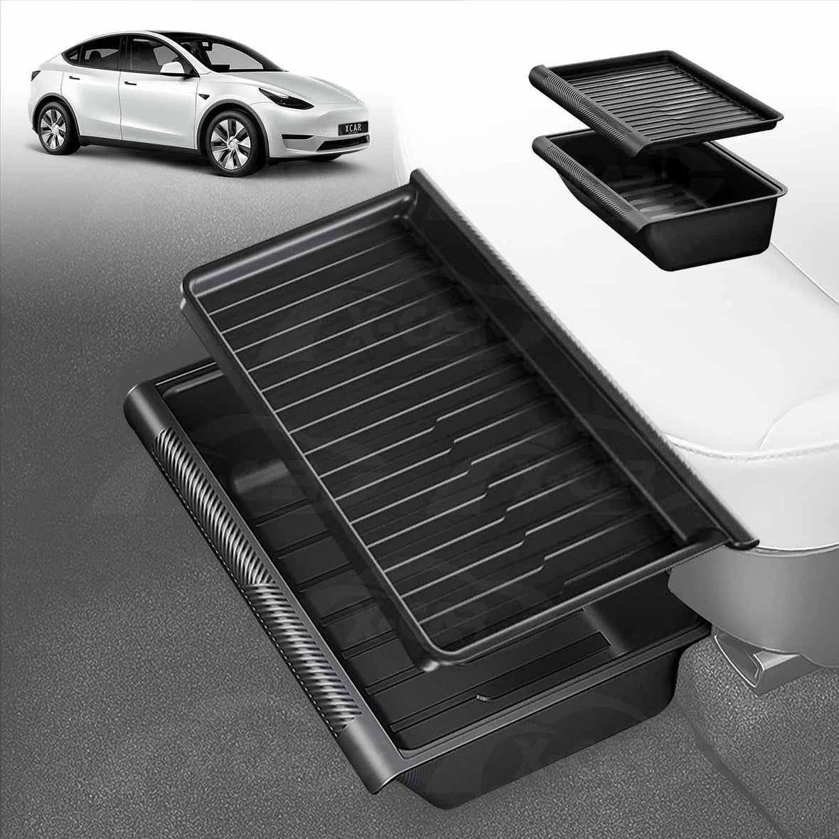 Tesla Model Y Accessories Under Seat Storage Box Front Seats Organiser ...