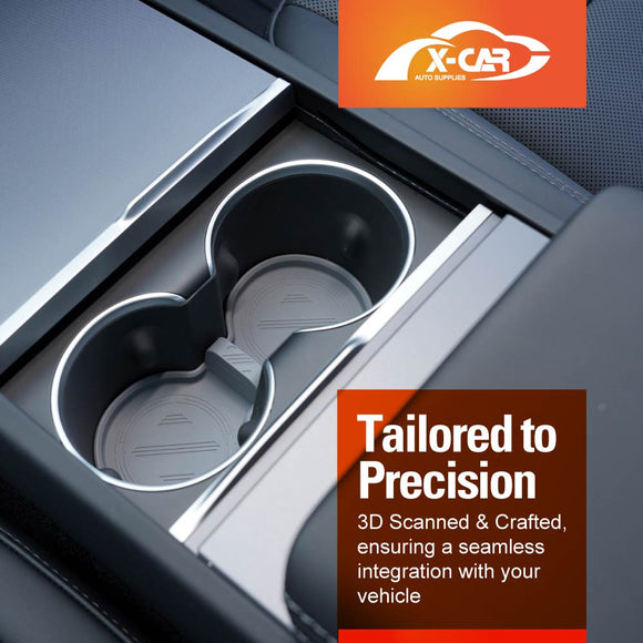 Soft Silicone Organizer Pad Set for Tesla Model 3 Highland 2023-Onwards Center Console Armrest Storage Cup Holder Coaster