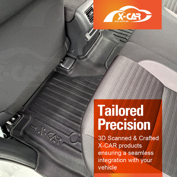 3D Floor Mats for Nissan Navara NP300 D23 Dual Cab 2015-2025 All-Weather Car Liners