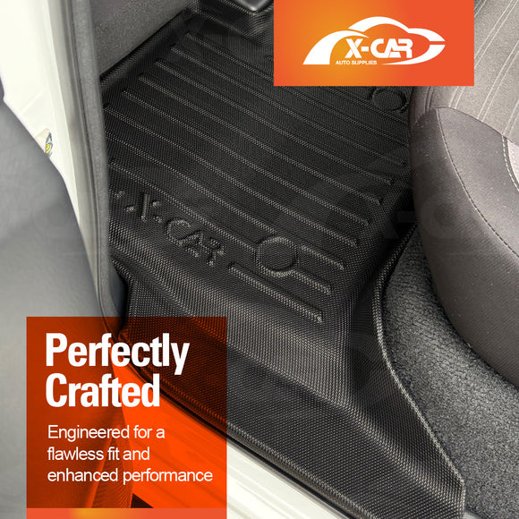 3D Floor Mats for Nissan Navara NP300 D23 Dual Cab 2015-2025 All-Weather Car Liners