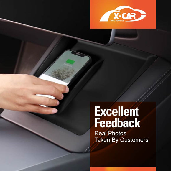 Tesla Model Y Juniper Center Console Wireless Charging Anti-Slip Silicone Mat 2025-Onwards