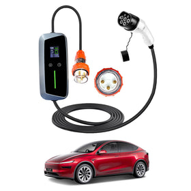 Tesla Model Y L 6-Seat Type 2 Portable EV Charger 32 Amp 7KW 3 Pin 5 Meters