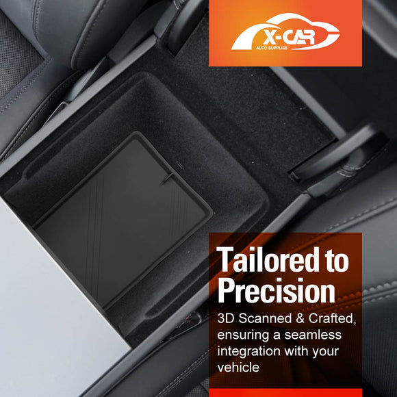 Soft Silicone Organizer Pad Set for Tesla Model 3 Highland 2023-Onwards Center Console Armrest Storage Cup Holder Coaster