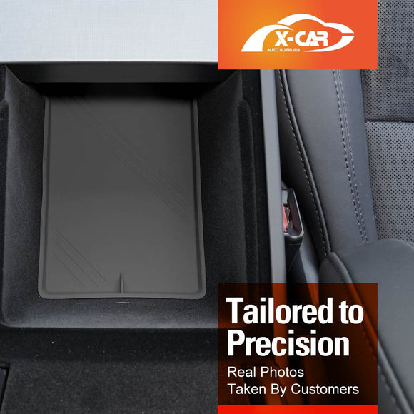 Soft Silicone Organizer Pad Set for Tesla Model 3 Highland 2023-Onwards Center Console Armrest Storage Cup Holder Coaster