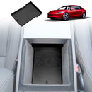 Soft Silicone Organizer Pad Set for Tesla Model 3 Highland 2023-Onwards Center Console Armrest Storage Cup Holder Coaster-6