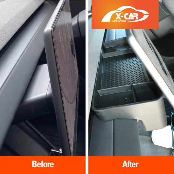 Center Screen Console Dash Tray for Tesla Model 3 Highland 2023-Onwards Organizer Hidden Storage