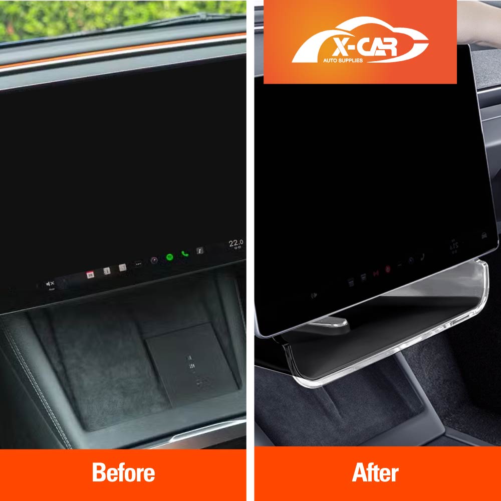 Tesla 3 Rear Screen Storage Rack Centre Console Screen Organiser Tray for Tesla Model 3 Highland 2023 ...