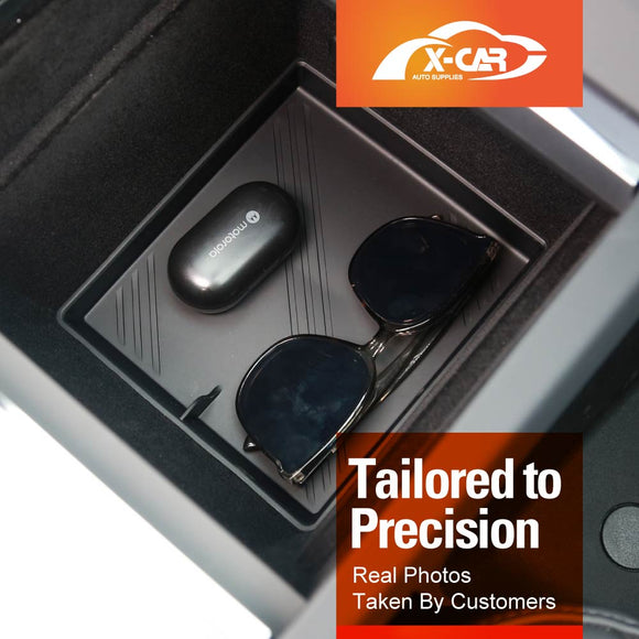 Soft Silicone Organizer Pad Set for Tesla Model 3 Highland 2023-Onwards Center Console Armrest Storage Cup Holder Coaster