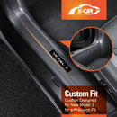 Tesla Model 3 Highland Door Sill Protector Carbon Fiber Style-4
