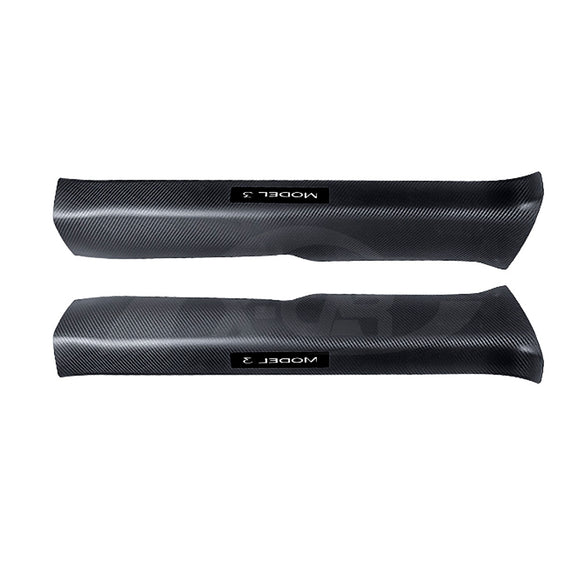 Tesla Model 3 Highland Door Sill Protector Carbon Fiber Style