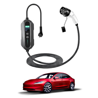 NEW Tesla Model 3 Highland Type 2 Portable EV Charger 10 Amp 2.4KW AU Plug 5 Meters