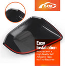 Rear View Mirror Trim Cover for Tesla Model Y L 6-Seat 2026-Onwards Exterior Accessories Side Mirror Cap Carbon Fiber Style-4
