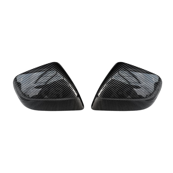 Rear View Mirror Trim Cover for Tesla Model Y L 6-Seat 2026-Onwards Exterior Accessories Side Mirror Cap Carbon Fiber Style