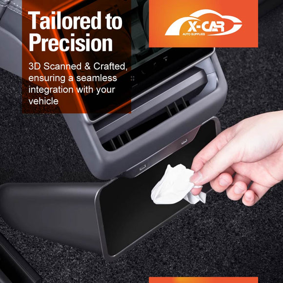 Rear Bin with Magnetic Lid for Tesla Model Y Juniper 2025-Onwards Organizer Accessories