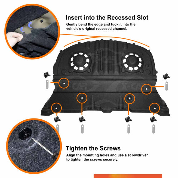 Rear Trunk Soundproof Cotton Mat Cover for Tesla Model 3 Highland 2023-Onwards