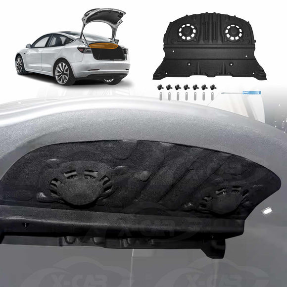 Rear Trunk Soundproof Cotton Mat Cover for Tesla Model 3 Highland 2023-Onwards