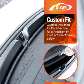 Rear Bumper Guard Trunk Protector Cover for Tesla Model 3 Highland 2023-Onwards Carbon Fiber Style Protection Accessories - 0