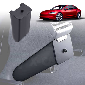 Rear Bin with Magnetic Lid for Tesla Model 3 Highland 2023-Onwards Trash Can Car Organizer