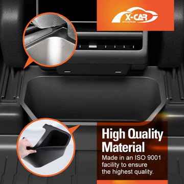 Rear Seat Storage Bin with Lid for Tesla Model Y Juniper 2025-Onwards - 0