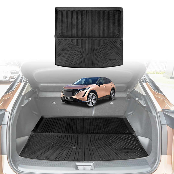 Boot Liner/ Back Seat Protector for Nissan Ariya 2023-Onwards All Weather Heavy Duty Cargo Trunk Mat Luggage Tray