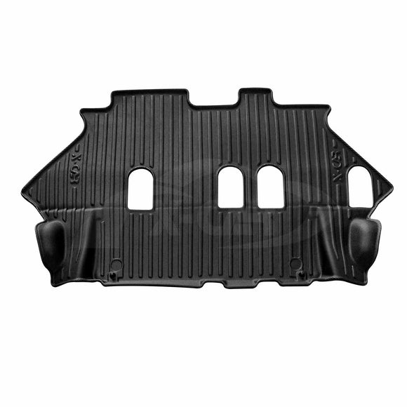 X-CAR 3D floor mats designed for a Nissan Patrol Y62 Series third row passenger seat foot well.