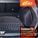 Boot Liner/Back Seat Protector for Nissan QASHQAI J12 Series 2022-Onwards All-Weather Cargo-10
