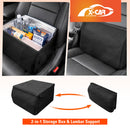 2-in-1 Car Seat Organizer & Cushion for Universal Vehicle 38LStorage Insulated Travel Bag Interior Accessories-3