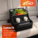Back Seat Cooler Storage Box with Dual Cup Holders Foldable Insulated Rear Armrest Organiser-2