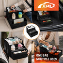 Back Seat Cooler Storage Box with Dual Cup Holders Foldable Insulated Rear Armrest Organiser-3