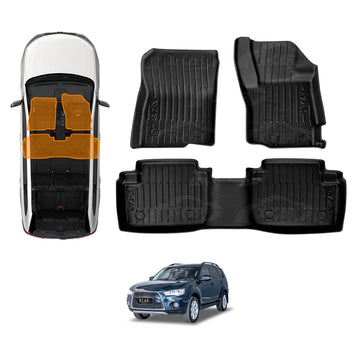 3D Floor Mats for Mitsubishi Outlander 2006-2012 All-Weather Car Liners
