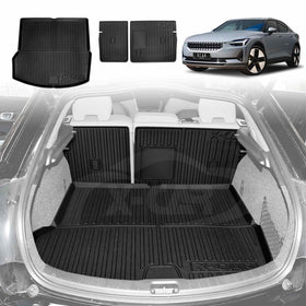 Boot Liner/ Back Seat Protector for Polestar 2 2021-Onwards All-Weather Trunk Cargo Mat