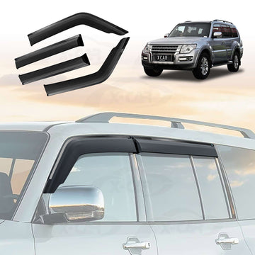 Weathershields for Mitsubishi Pajero 2006-2022 Car Weather Shields Wind Deflectors Sun Visors